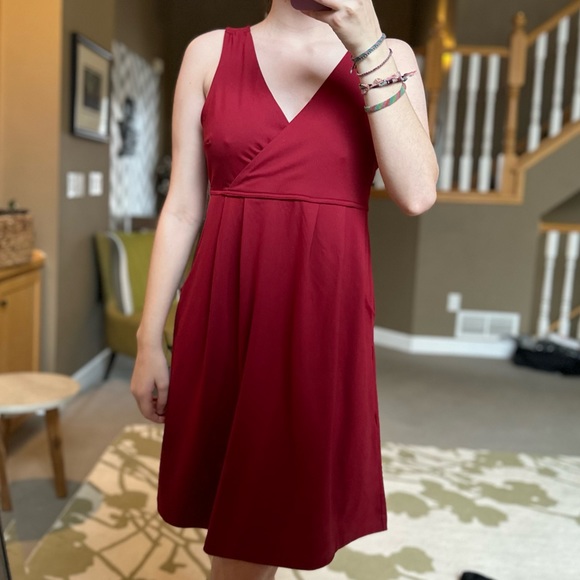 Red Eddie Bauer Dress - Picture 3 of 6